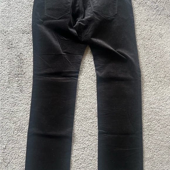 Ann Taylor Black Modern Fit Straight Leg Jeans Velvet like Fabric Size 10 - Picture 5 of 7